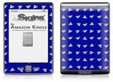 Paper Planes Royal Blue - Decal Style Skin (fits 4th Gen Kindle with 6inch display and no keyboard)