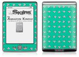 Paper Planes Turquoise - Decal Style Skin (fits 4th Gen Kindle with 6inch display and no keyboard)