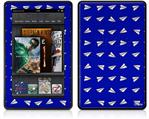 Amazon Kindle Fire (Original) Decal Style Skin - Paper Planes Royal Blue