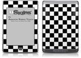 Checkers White - Decal Style Skin (fits Amazon Kindle Touch Skin)