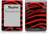 Zebra Red - Decal Style Skin (fits Amazon Kindle Touch Skin)