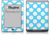 Kearas Polka Dots White And Blue - Decal Style Skin (fits Amazon Kindle Touch Skin)