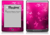 Bokeh Butterflies Hot Pink - Decal Style Skin (fits Amazon Kindle Touch Skin)
