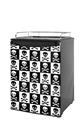 Kegerator Skin - Skull Checkerboard (fits medium sized dorm fridge and kegerators)
