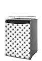 Kegerator Skin - Kearas Daisies Black on White (fits medium sized dorm fridge and kegerators)