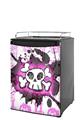 Kegerator Skin - Cartoon Skull Pink (fits medium sized dorm fridge and kegerators)