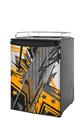 Kegerator Skin - Baja 0032 Orange (fits medium sized dorm fridge and kegerators)