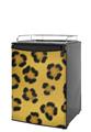 Kegerator Skin - Leopard Skin (fits medium sized dorm fridge and kegerators)