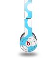 WraptorSkinz Skin Decal Wrap compatible with Beats Solo HD (Original) Kearas Polka Dots White And Blue (HEADPHONES NOT INCLUDED)