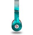 WraptorSkinz Skin Decal Wrap compatible with Beats Solo HD (Original) Bokeh Hearts Neon Teal (HEADPHONES NOT INCLUDED)