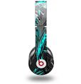 WraptorSkinz Skin Decal Wrap compatible with Beats Solo HD (Original) Baja 0032 Neon Teal (HEADPHONES NOT INCLUDED)