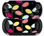 Plain Leaves On Black - Decal Style Skin fits Sony PS Vita