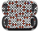 Locknodes 05 Red Dark - Decal Style Skin fits Sony PS Vita