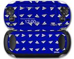 Paper Planes Royal Blue - Decal Style Skin fits Sony PS Vita
