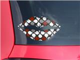 Lips Decal 9x5.5 Locknodes 05 Red Dark