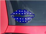 Lips Decal 9x5.5 Paper Planes Royal Blue
