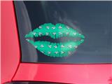 Lips Decal 9x5.5 Paper Planes Turquoise