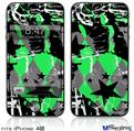 iPhone 4S Decal Style Vinyl Skin - SceneKid Green