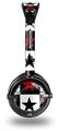Hearts and Stars Red Decal Style Skin fits Skullcandy Lowrider Headphones (HEADPHONES  SOLD SEPARATELY)