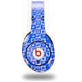 WraptorSkinz Skin Decal Wrap compatible with Beats Studio (Original) Headphones Gothic Punk Pattern Blue Skin Only (HEADPHONES NOT INCLUDED)