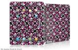iPad Skin - Splatter Girly Skull Pink (fits iPad2 and iPad3)