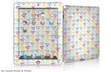 iPad Skin - Kearas Hearts White (fits iPad2 and iPad3)