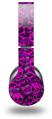 WraptorSkinz Skin Decal Wrap compatible with Beats Wireless (Original) Headphones Pink Skull Bones Skin Only (HEADPHONES NOT INCLUDED)