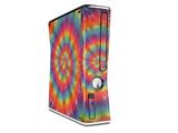 Tie Dye Swirl 102 Decal Style Skin for XBOX 360 Slim Vertical