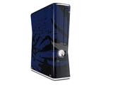 Baja 0040 Blue Navy Decal Style Skin for XBOX 360 Slim Vertical