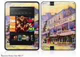 Vincent Van Gogh The Restaurant De La Siren In Asni�res Decal Style Skin fits 2012 Amazon Kindle Fire HD 7 inch