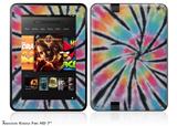 Tie Dye Swirl 109 Decal Style Skin fits 2012 Amazon Kindle Fire HD 7 inch