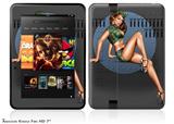 Bomber Pin Up Girl Decal Style Skin fits 2012 Amazon Kindle Fire HD 7 inch