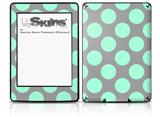 Kearas Polka Dots Mint And Gray - Decal Style Skin fits Amazon Kindle Paperwhite (Original)