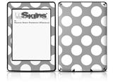 Kearas Polka Dots Whtie On Gray - Decal Style Skin fits Amazon Kindle Paperwhite (Original)