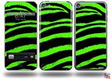 Zebra Green Decal Style Vinyl Skin - fits Apple iPod Touch 5G (IPOD NOT INCLUDED)