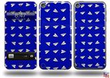 Paper Planes Royal Blue Decal Style Vinyl Skin - fits Apple iPod Touch 5G (IPOD NOT INCLUDED)