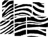 Zebra - 7 Piece Fabric Peel and Stick Wall Skin Art (50x38 inches)