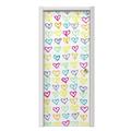 Kearas Hearts White Door Skin (fits doors up to 34x84 inches)