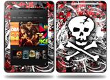 Skull Splatter Decal Style Skin fits Amazon Kindle Fire HD 8.9 inch