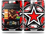 Star Checker Splatter Decal Style Skin fits Amazon Kindle Fire HD 8.9 inch