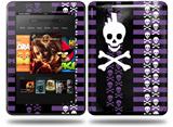 Skulls and Stripes 6 Decal Style Skin fits Amazon Kindle Fire HD 8.9 inch