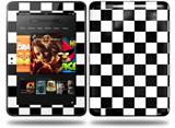 Checkers White Decal Style Skin fits Amazon Kindle Fire HD 8.9 inch