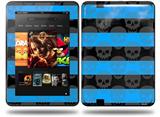 Skull Stripes Blue Decal Style Skin fits Amazon Kindle Fire HD 8.9 inch