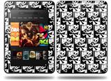 Skull Checker Decal Style Skin fits Amazon Kindle Fire HD 8.9 inch