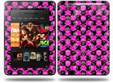 Skull and Crossbones Checkerboard Decal Style Skin fits Amazon Kindle Fire HD 8.9 inch