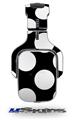 Kearas Polka Dots White On Black Decal Style Skin (fits Tritton AX Pro Gaming Headphones - HEADPHONES NOT INCLUDED) 