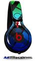 WraptorSkinz Skin Decal Wrap compatible with Beats Mixr Headphones Rainbow Plaid Skin Only (HEADPHONES NOT INCLUDED)