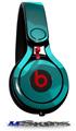 WraptorSkinz Skin Decal Wrap compatible with Beats Mixr Headphones Bokeh Hearts Neon Teal Skin Only (HEADPHONES NOT INCLUDED)