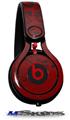 WraptorSkinz Skin Decal Wrap compatible with Beats Mixr Headphones Folder Doodles Red Dark Skin Only (HEADPHONES NOT INCLUDED)