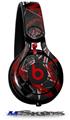 WraptorSkinz Skin Decal Wrap compatible with Beats Mixr Headphones Baja 0003 Red Dark Skin Only (HEADPHONES NOT INCLUDED)